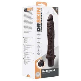 Dr. Skin Silicone Dr. Richard Vibrating Dildo Brown 9
