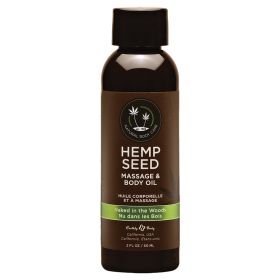 Earthly Body Hemp Seed Massage Oil Naked in the Woods 2oz