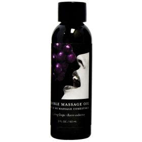 Earthly Body Edible Massage Oil Grape 2oz