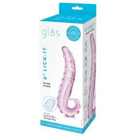 Glas 6" Lick it Dildo