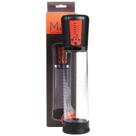 Maia Jackson Rechargeable Enlargement Penis Pump Grey/Orange