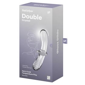Satisfyer Double Crystal Glass Dildo Clear