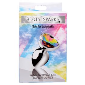 Booty Sparks Rainbow Prism Heart Anal Plug Small