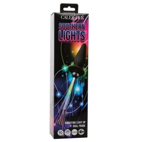 Southern Lights Vibrating Light Up Anal Probe (Option: Black)