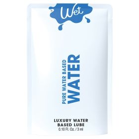 Wet Water Luxury Waterbased Lubricant (Option: 0.1oz)