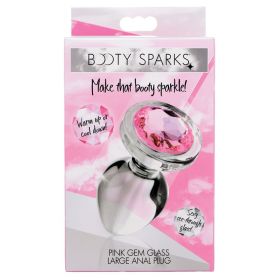Booty Sparks (Option: PINK Gem Glass Anal Plug Large)