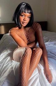 Kix'ies All-in-One Fishnet Body Stocking #4001 Petite to Plus Size (Color: Chocolate)