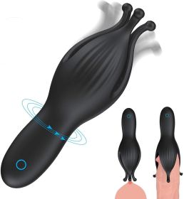 Sexy Toyzfor Women&Couple Licking&SuckinGToy for Women Female Silicone Multi-Speed VibratinGSuction Pump Female Lips Oral Tongue Massage Toy (Color: BLACK)
